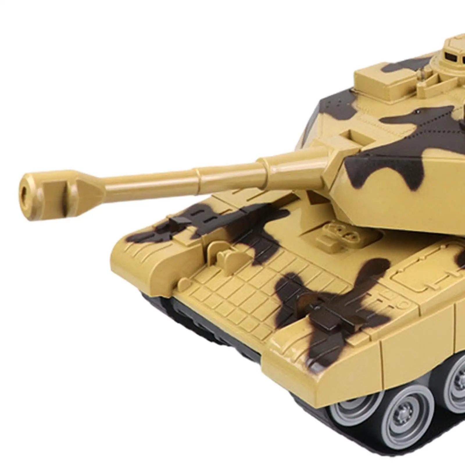 Inertia Tank Toy Simulation Tanks Toy Realistic Educational Home Decoration Tank Vehicle Rotatable Turret for Imagination