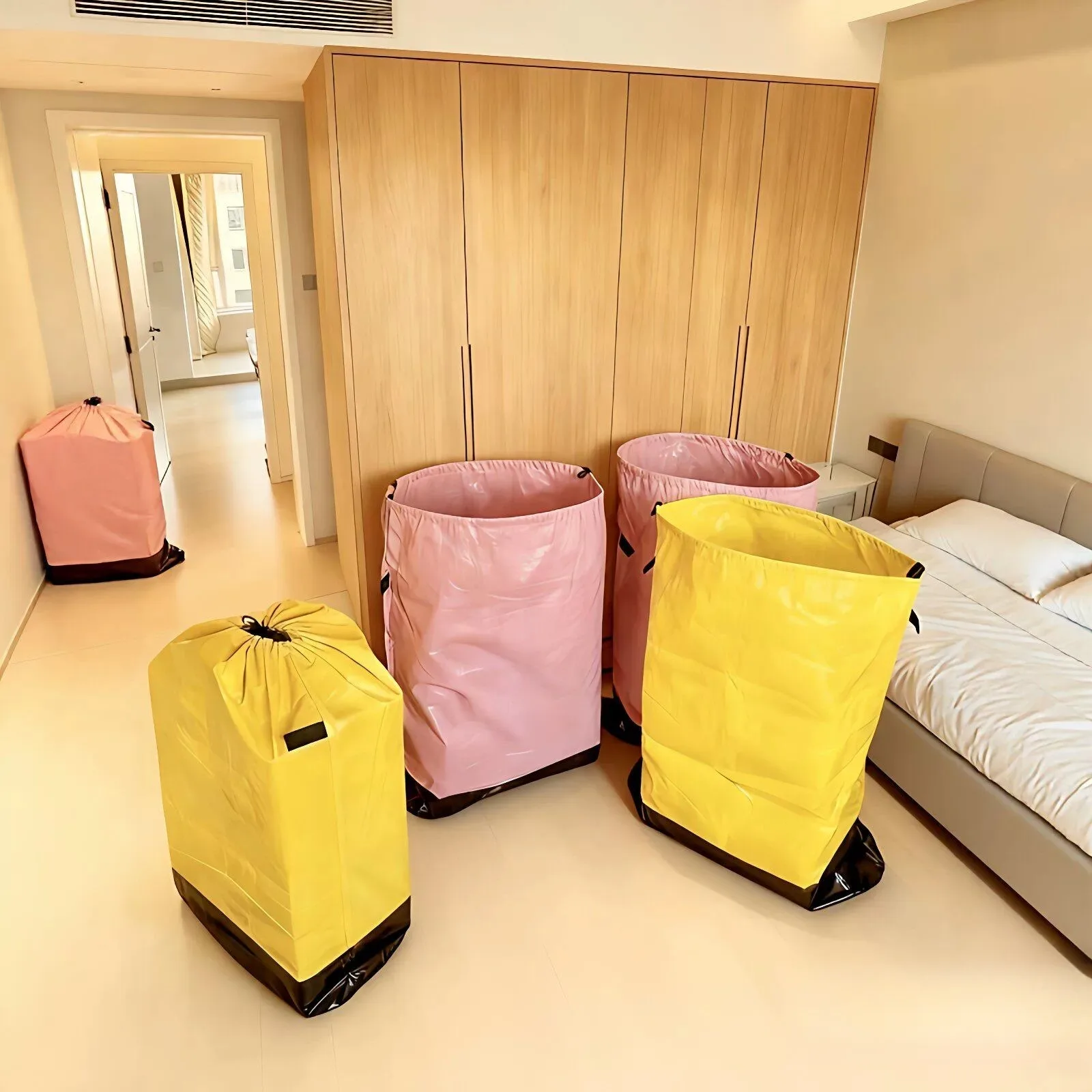

Thickened Moving Bag Large Capacity Wear-resistant Waterproof College Student Luggage Box Storage Graduation Packing Bag