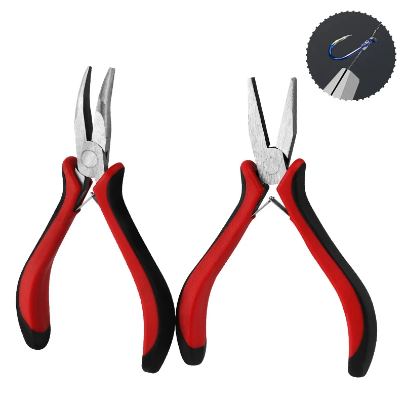 1PC 4.5-Inch Multi-Purpose Fish Hook Tying Line Pulling Line Pliers Durable Fishing Line Tool for Anglers Fishing Gear Accessory