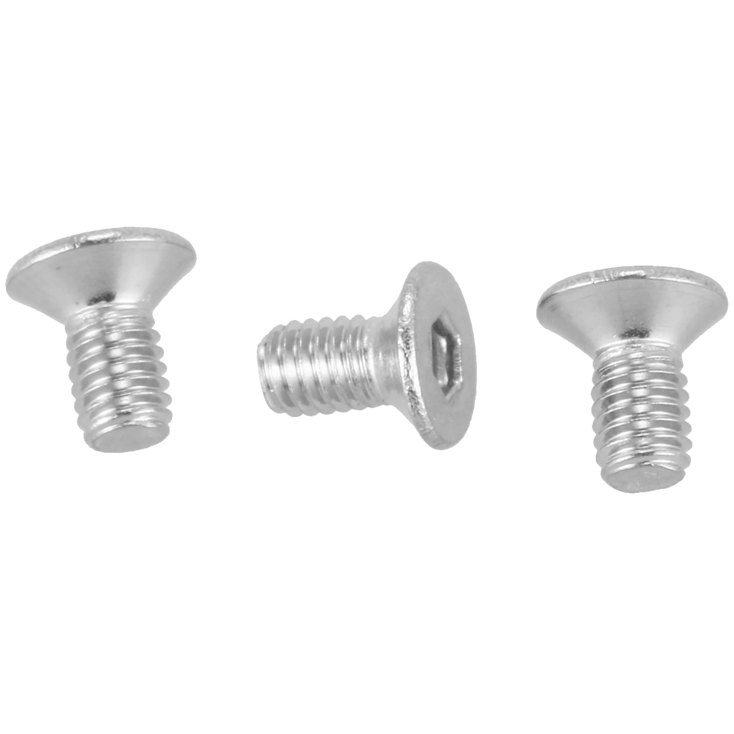 Pernos de tornillo de cabeza plana avellanada, enchufe hexagonal M3 x 6mm, 50 piezas