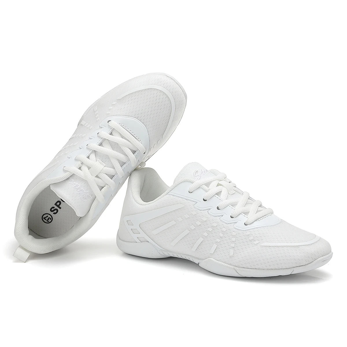 Leichte schwarze Cheerleader-Schuhe für Damen und Mädchen, bequeme und stützende Cheerleading-Schuhe für Training und Sport 2411 – Detail 14