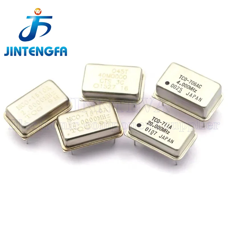 5PCS Rectangular active crystal oscillator 1M 4.000 8.000 2m 6m 10m 11.0592m 12m 16m 20m 22.1184m 24M 25M 27M 30M 40 50M 100 MHZ