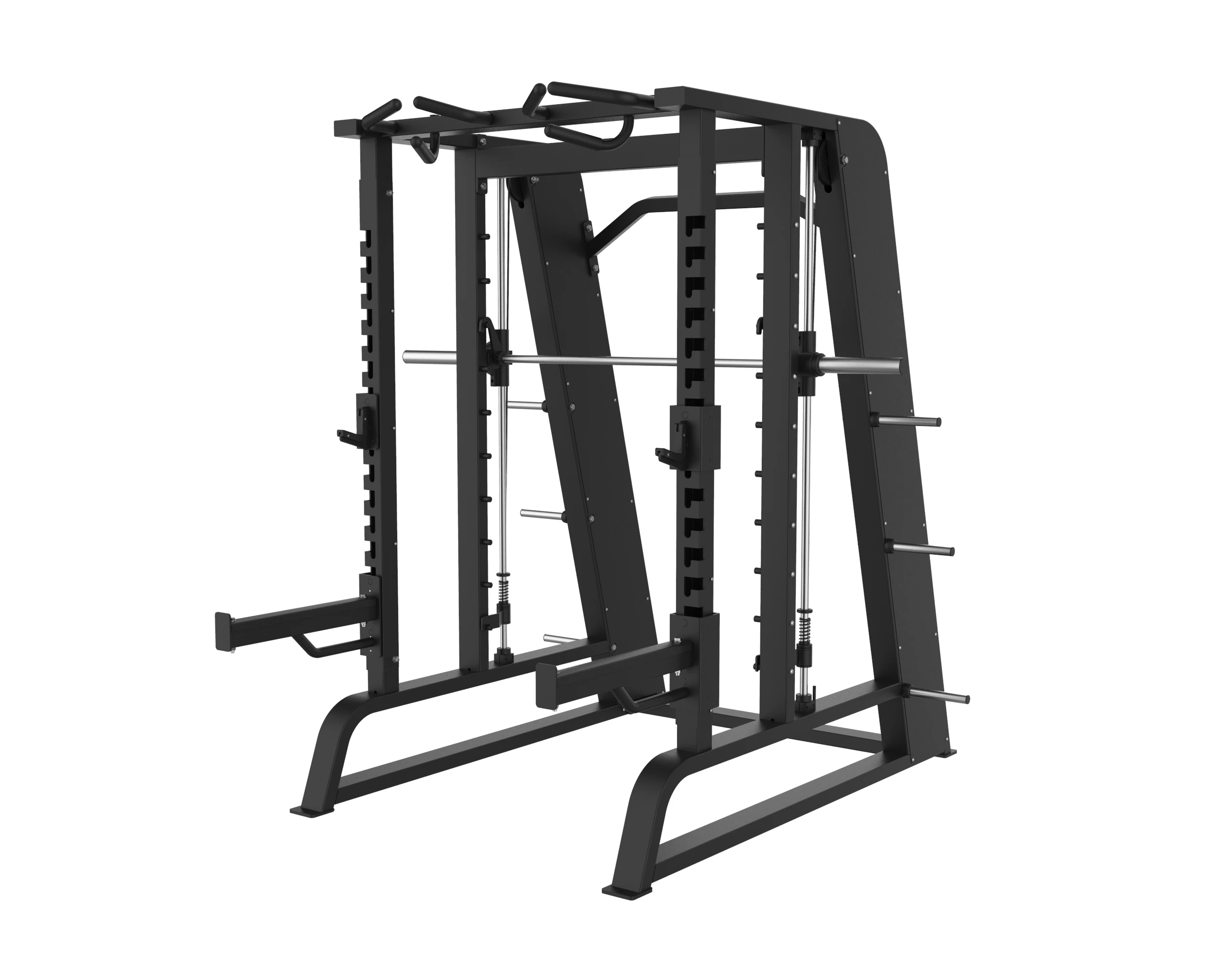 Multi-Function Power Rack Steel Gym Equipment Inverted Pedal Machine with Large Loader Plate Loaded Machines Smith Machine