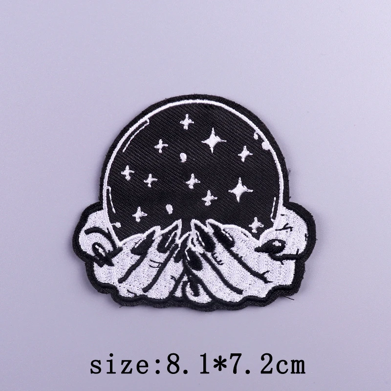 Van Gogh Stickerei Patches Für Kleidung Jesus Kreuz Patch Aufkleber DIY Eisen Auf Patches Für Kleidung Brief Punk Abzeichen Applique – Detail 36
