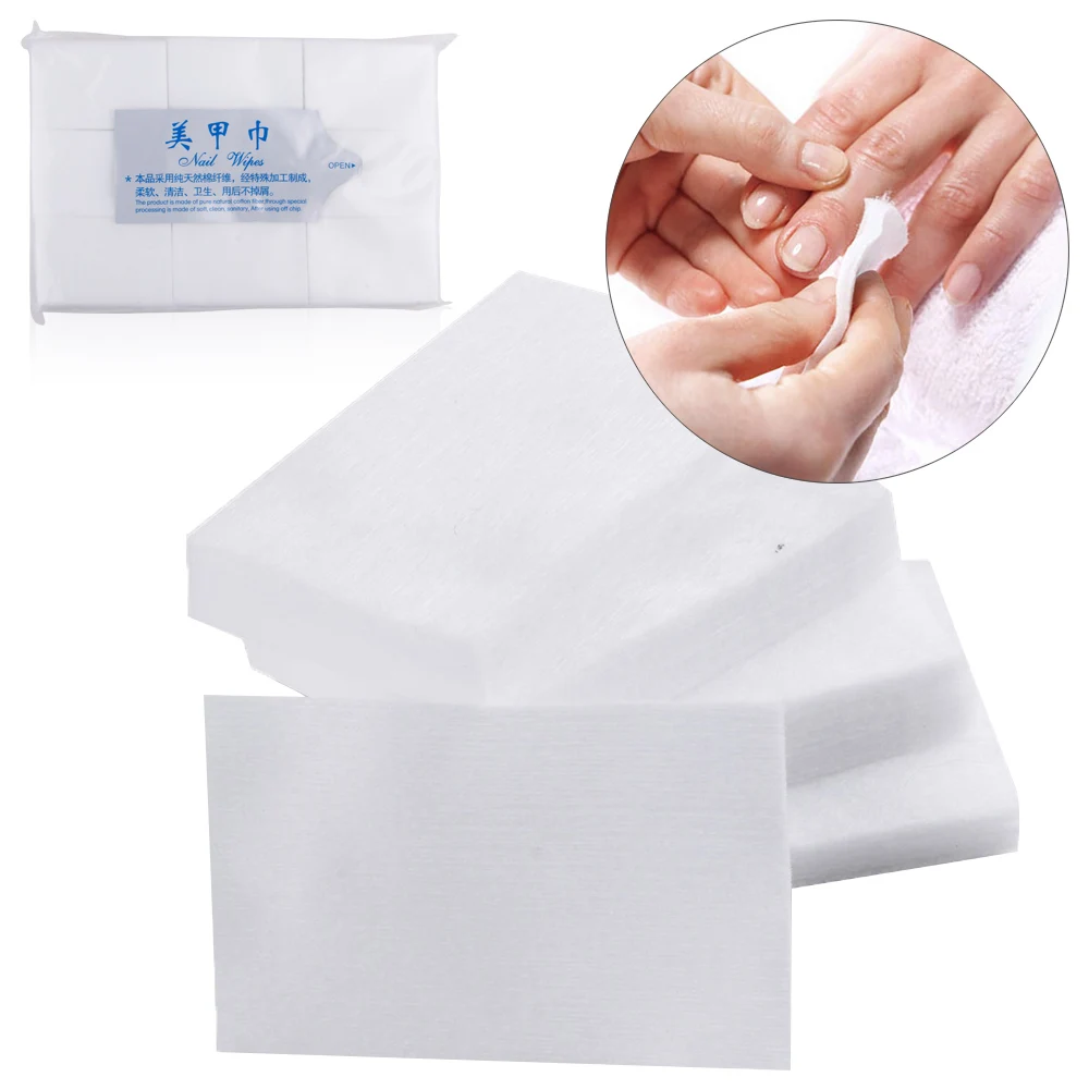 

550Pcs Lint-Free Napkins Nail Wipes Gel Cleaner Manicure Cotton Pads Nail Polish Remover Paper Pad Clean Nails Accessories Tools