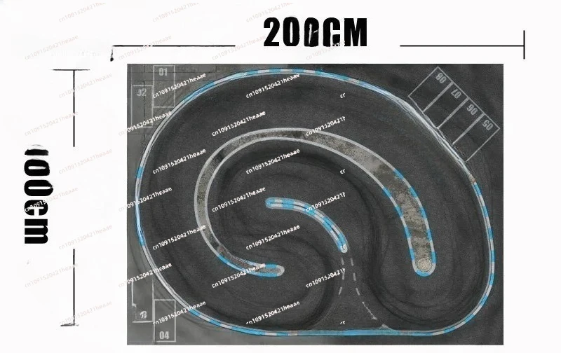 

For Mosquito Racing Track 1/28 Simulation Professional Drift Track for Mosquito Racing and Hobbyists