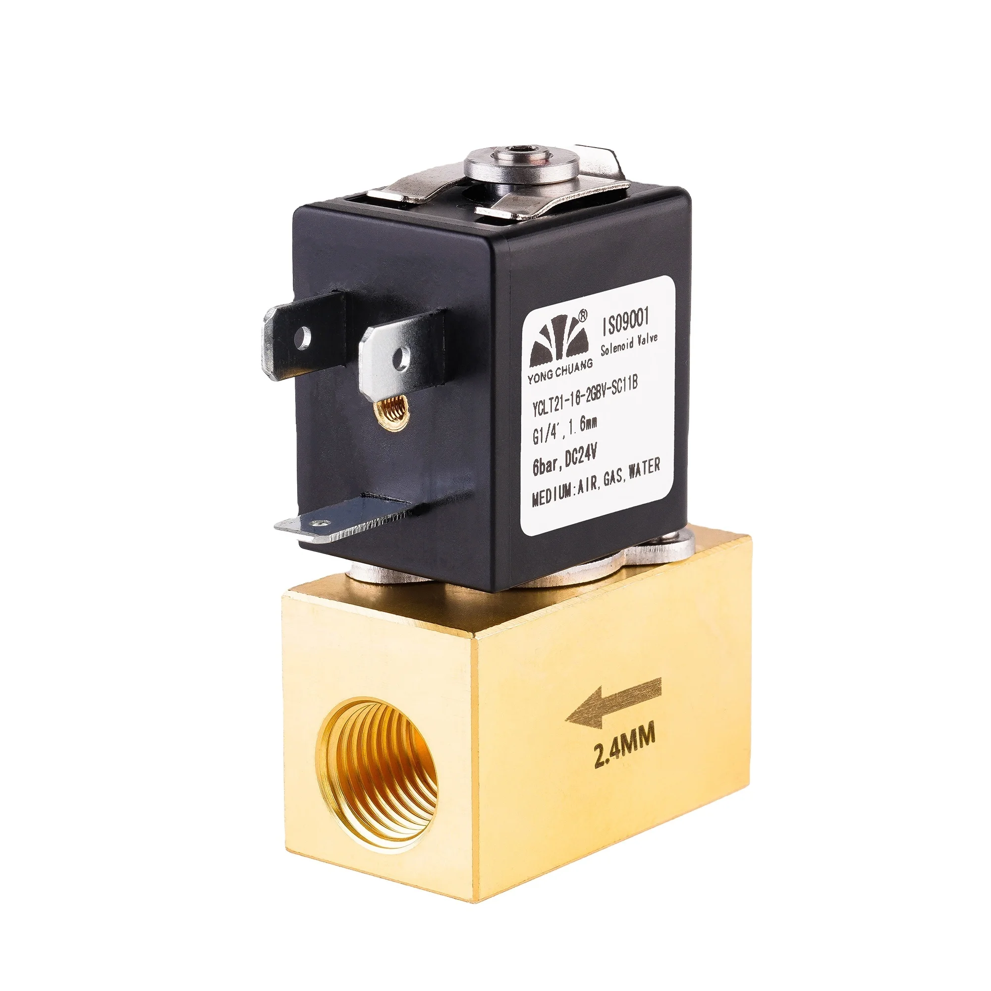 

Yongchuang YCLT21 Brass Stainless Steel Medical Proportional Air Flow Modulation Control Solenoid Valve