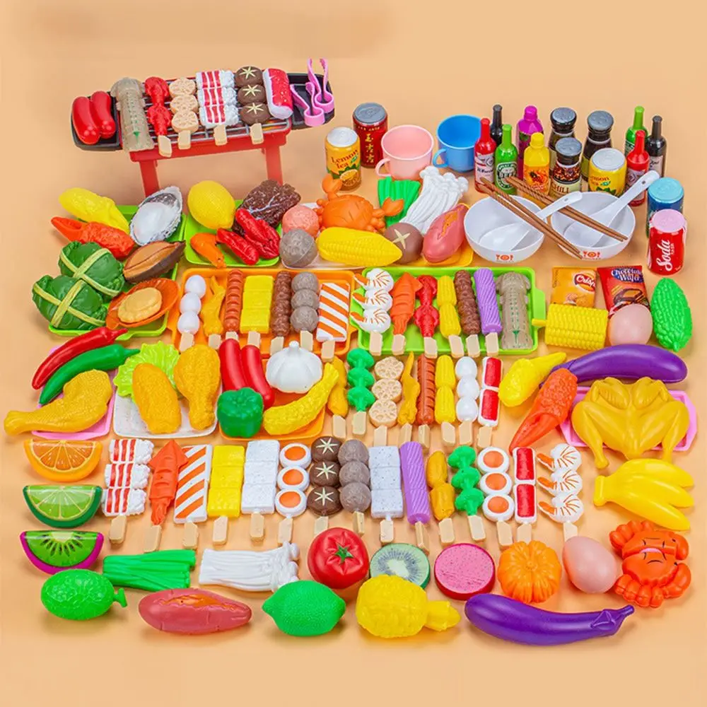 Multi-set Mini Kitchen Pretend Play Toys Multicolor Educational Cooking Toy Parents-Child Interactive Early Education