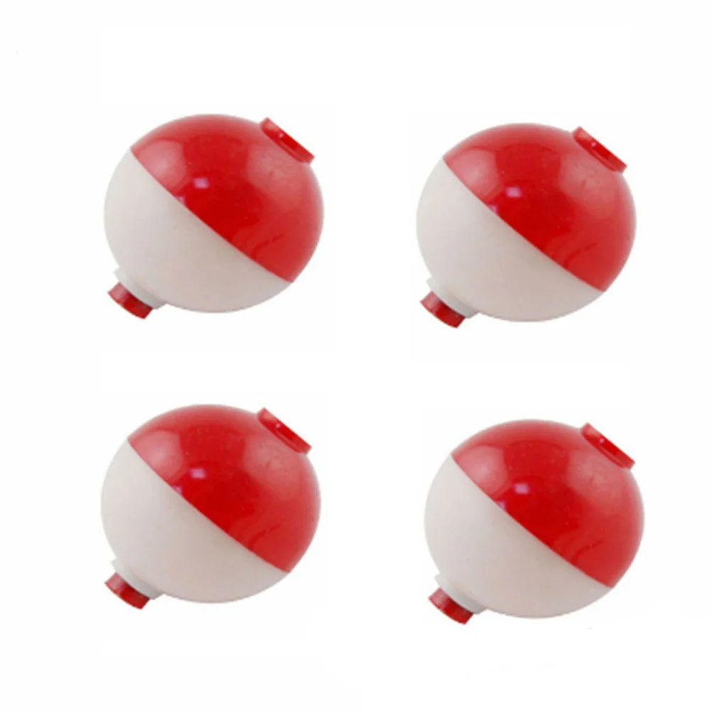 

30Pcs 1 Inch Foam Sea Fishing Float Red White Bobber Buoy for Bait Suspension Depth Control Kids Fishing Indicator
