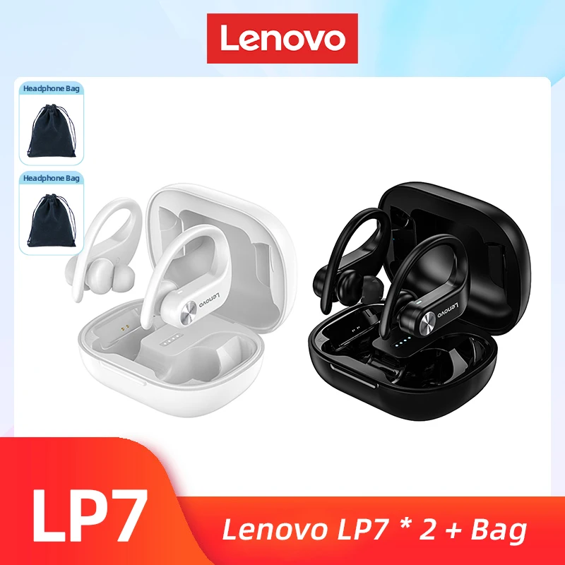 Original Lenovo LP7 TWS Drahtlose Kopfhörer Bluetooth Kopfhörer Wasserdichte Headsets Reduzieren Lärm HiFi Musik Ohrhörer 6