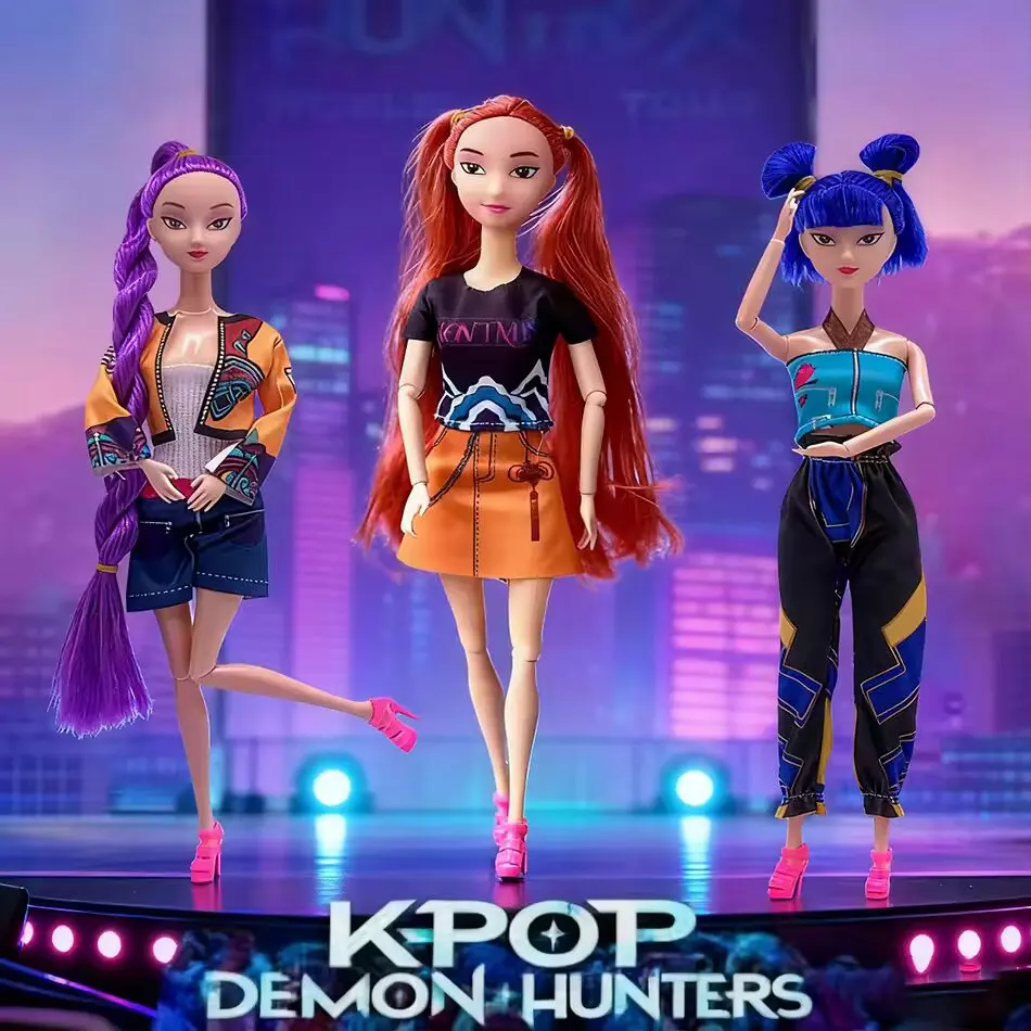شخصية Kpop Demon Hunters Rumi & Mira Zoi - دمية فينيل جديدة 2025 بتصميم قناع، هدية عيد الميلاد اللطيفة
