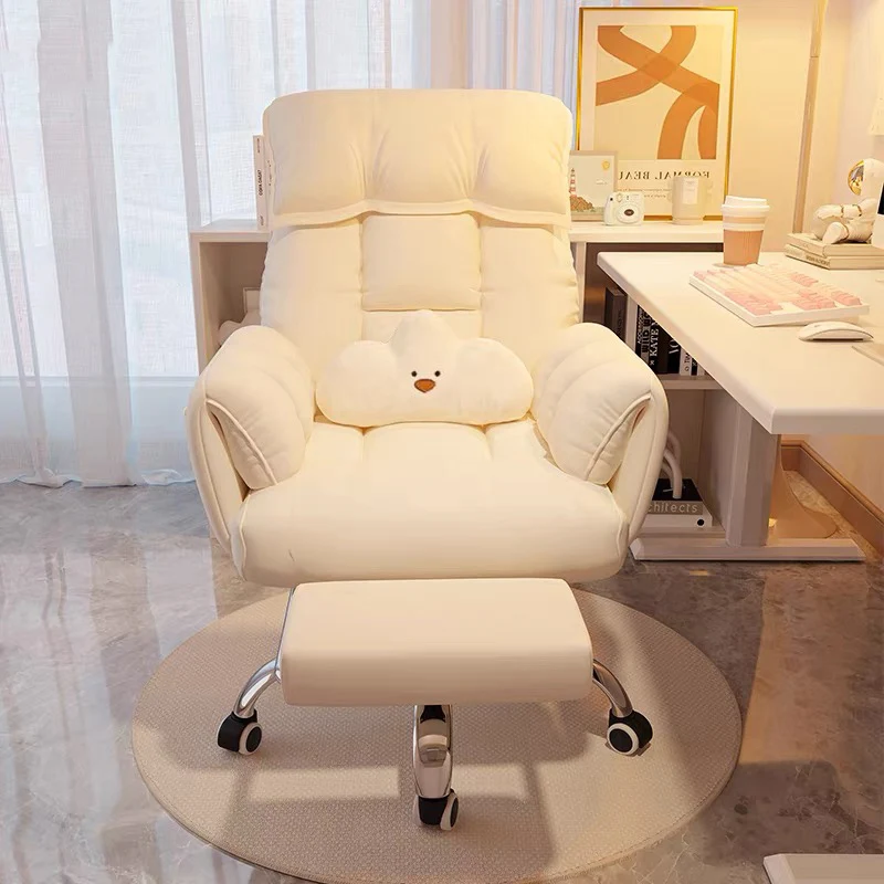 

Recliner Makeup Office Chair Lazy Luxury Playseat Rolling Rocking Office Chair Relaxing Backrest Silla Oficina Home Furniture
