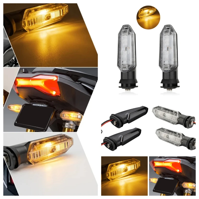 Motorcycle LED Turn Signal Lights Indicator Warning Blinker Lamp For X-ADV 150 750 CBR 150R 250RR 400R 500R 650R 1000RR CB 1300