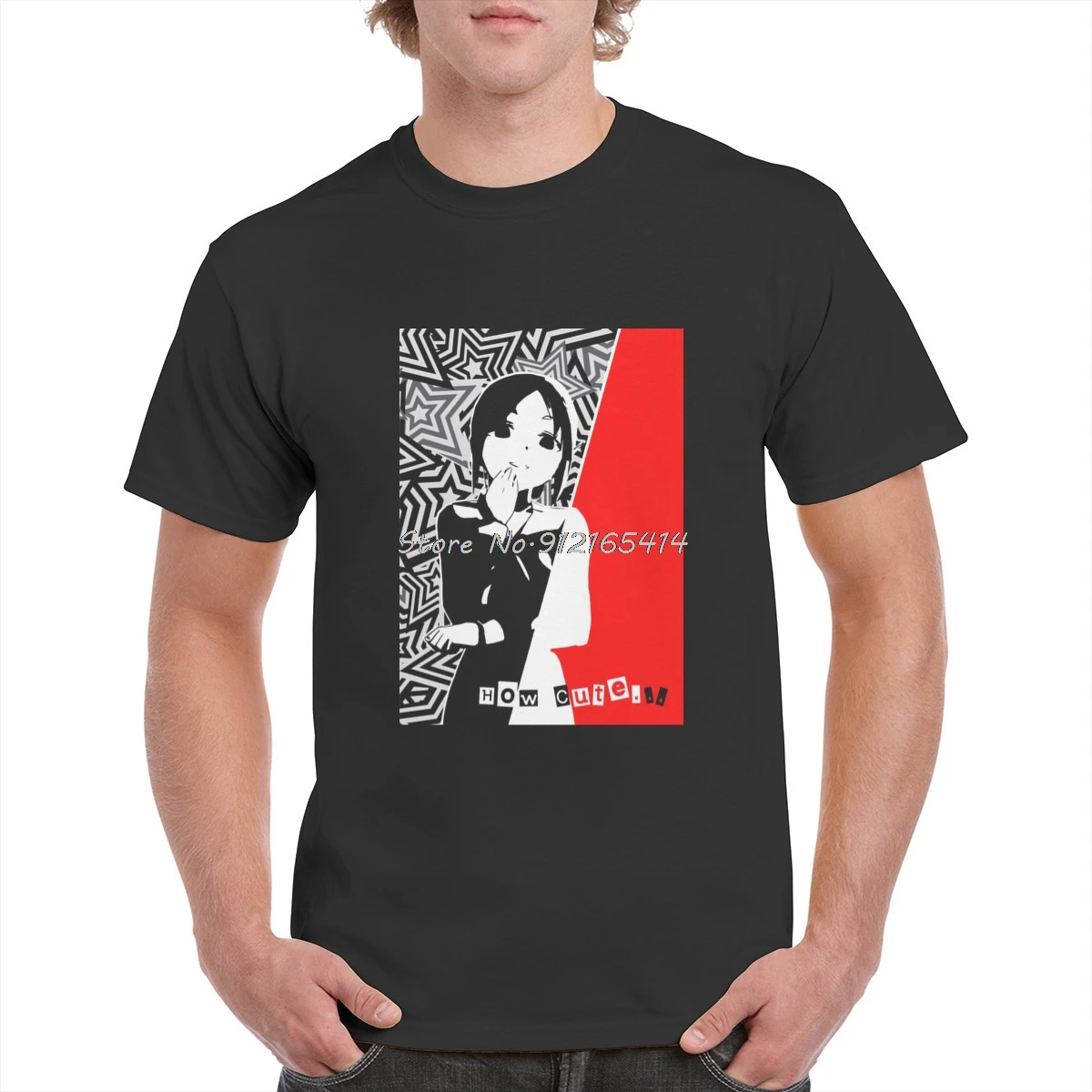 Aesthetic Cotton Kaguya-sama Love Is War Anime T Shirt Unisex Chika Fujiwara Graphic Top Kaguya Shinomiya Soft Oversized T-Shirt