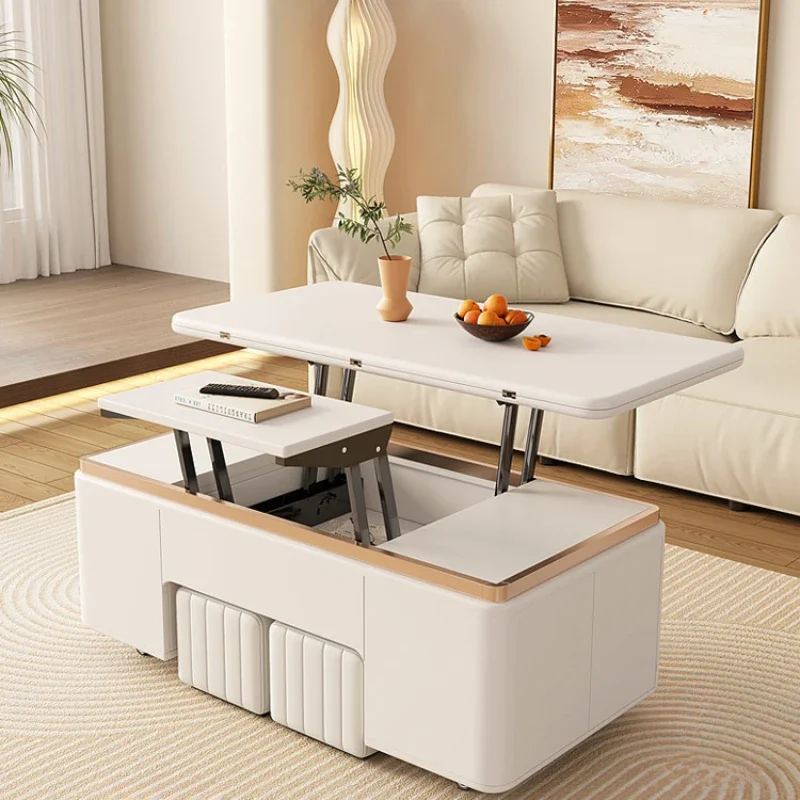 

Modern Lifting Coffee Tables Multi Function Clear Nordic Coffee Table White Design Mesa Auxiliar Home Furniture