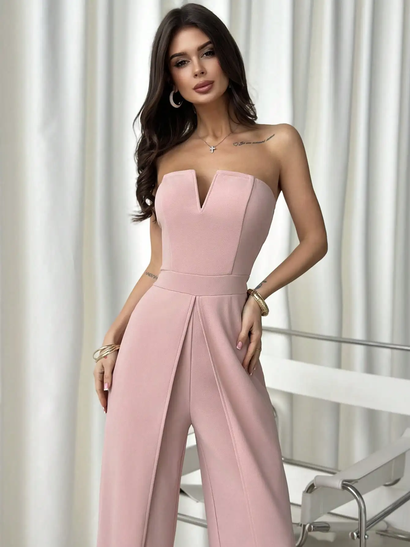 

Женский элегантный, романтический и модный комбинезон BWQ в сексуальном и элегантном стиле, подходит для вечеринок