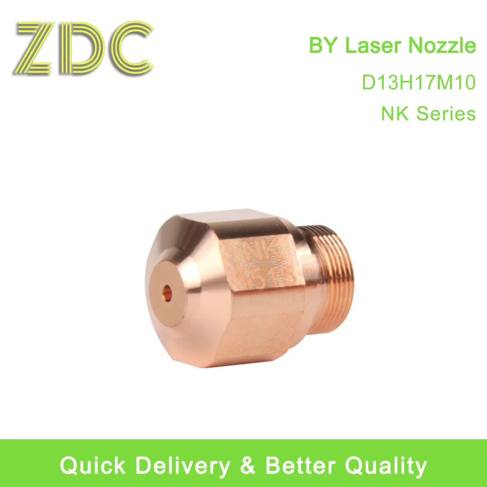 ZDC 10Pcs/Lot NK Series Laser Nozzle OEM Dia.13mm Height 17mm M10 Laser Nozzle Double Layers For Fiber Laser Cutting Head