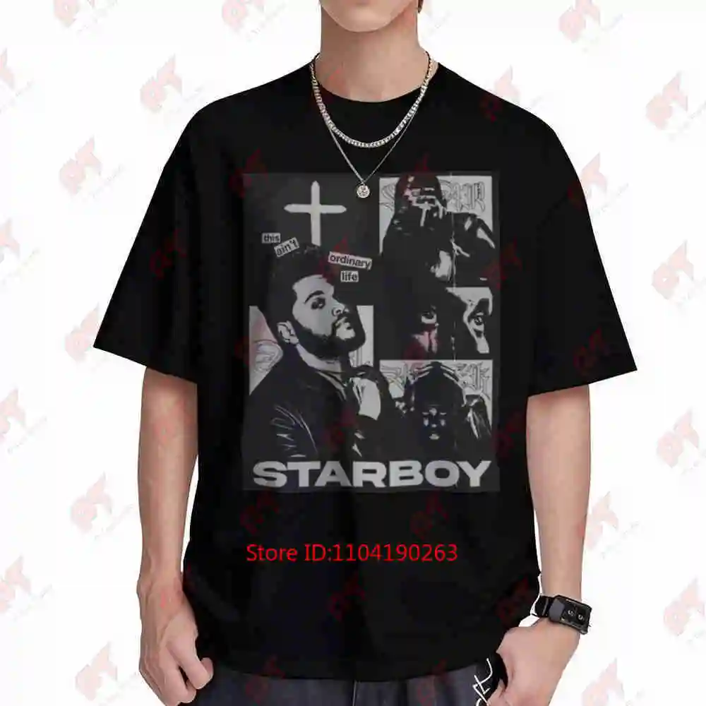 Starboy Collage This Isn't An Ordinary Life Short Sleeve Tee 100% Cotton T-Shirt
