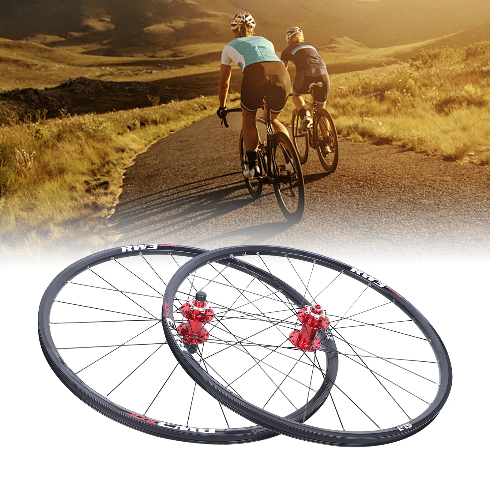 

QR 27.5" MTB Bike Disc Front Rear Wheel Set 8/9/10/11 Speed Hub 27.5 in MTB Bike Front Rear Disc Brake Wheel Set 8/9/10/11 Speed