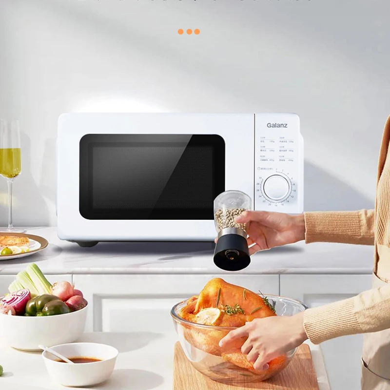 17L Microwave Oven Household Turntable Heating Multi-function Timing Small Microwave Oven