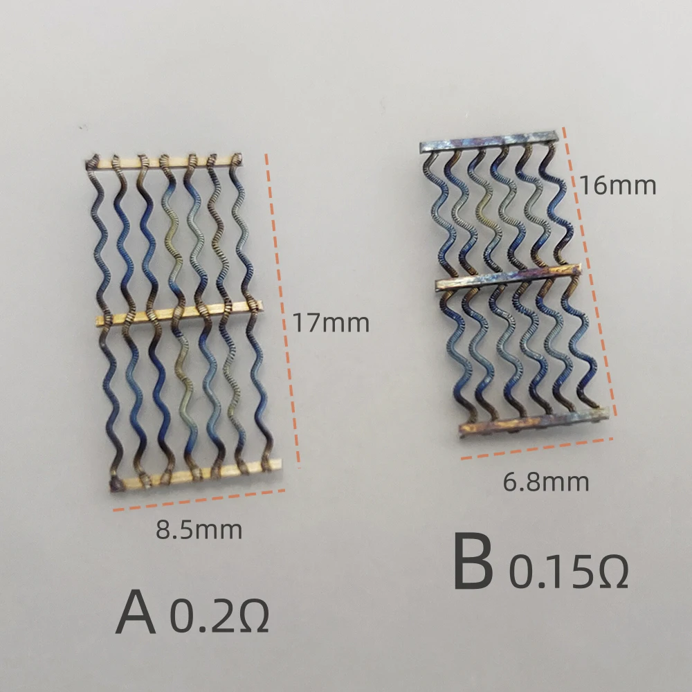 5pcs Resistance 17.5x8.5mm 16x6.8mm Size Profile Wire Ni80/A1 Material Resistance Accessary