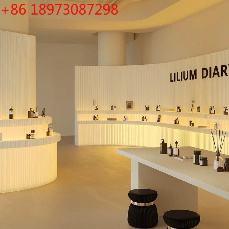 

Partition baffle commercial office library luminous paper screen folding rack