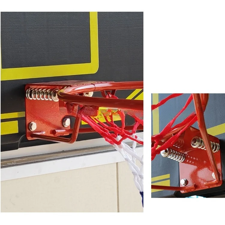 Hot Sale draagbare mini-basketbalring met bord, wandgemonteerde standaard voor binnen- en buitengebruik voor kinderplaatsen