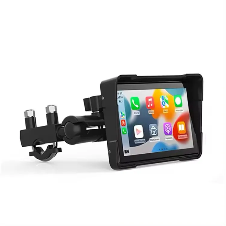 

STLFHigh QualityWaterproof 5-Inch Touch Screen Motorcycle Portable Wireless Carplay Screen GPS Navigation Car DVR Cameras
