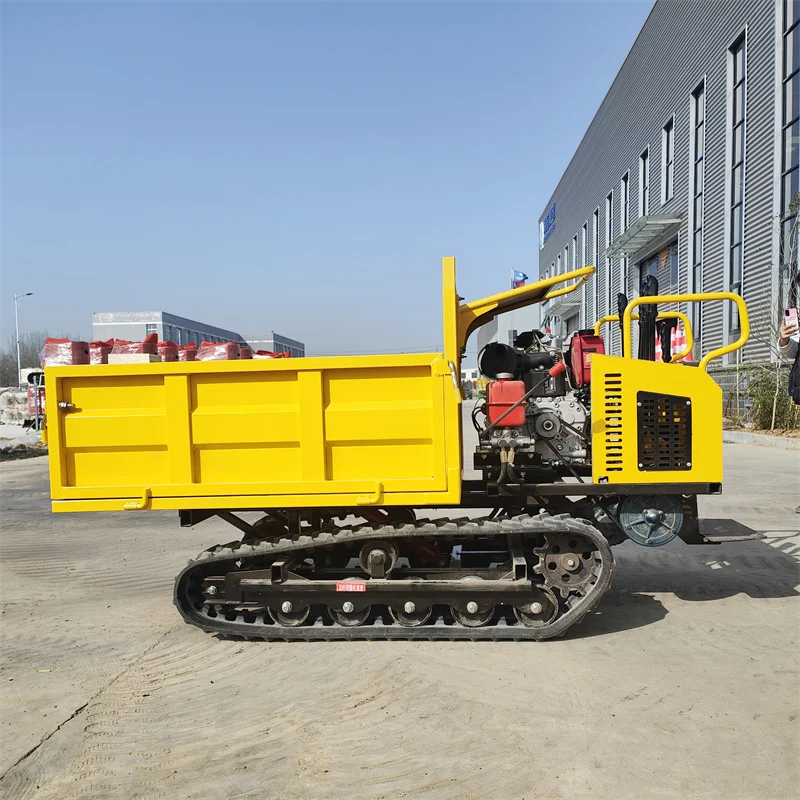 1Ton Garden Track Crawler Mini Dumper 1500KG Diesel Fuel New Condition Euro 2 Emission Standard Left Steering view 6
