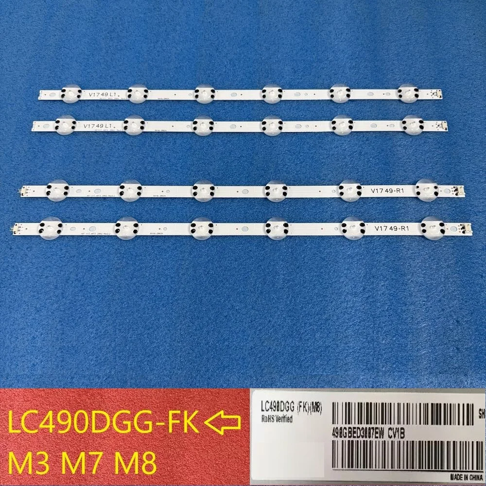 LED Backlight Strip Bar For 49UJ6560 49UJ6510 49UV340C 49LV640S