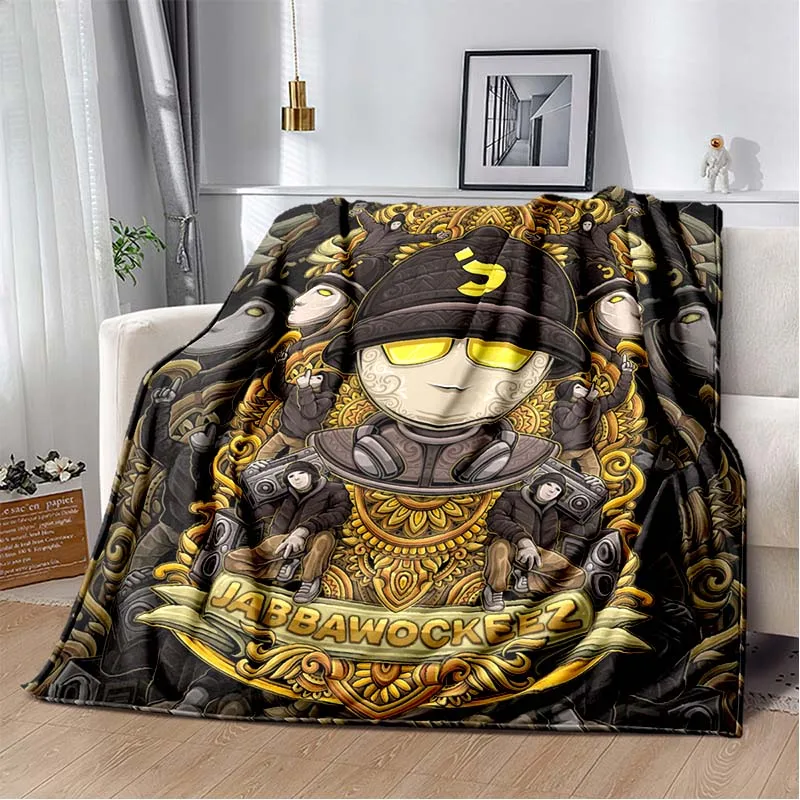 

fashion singer dance troupe Jabbavokeez mask flannel blanket sofa bed cover draped soft oversized blanket bedding gift blanket