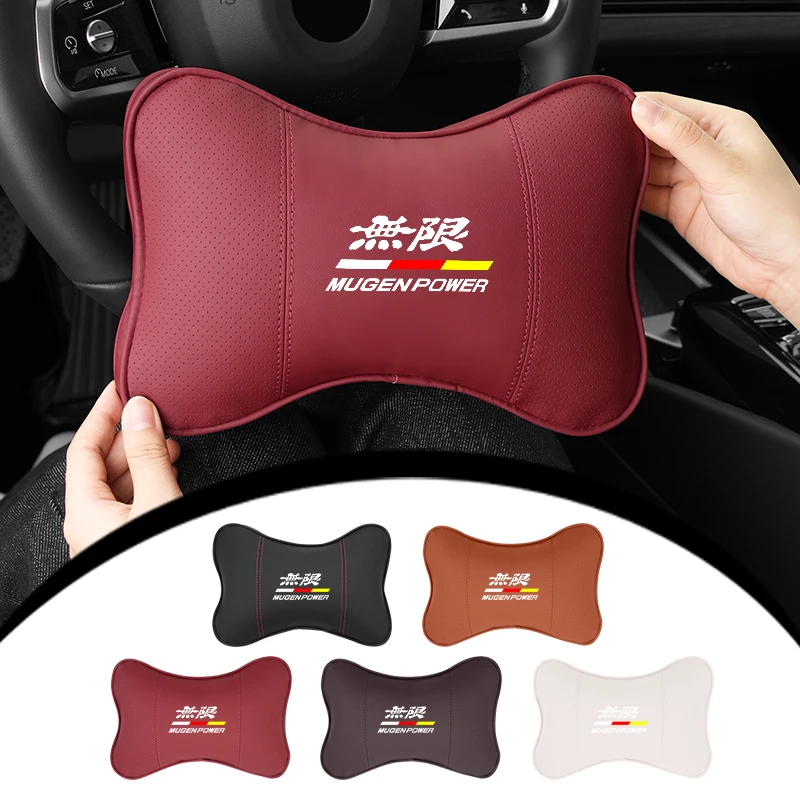 Подголовник автомобиля, подушка для поясничной поддержки, подушка для шеи, сиденье, автомобильный аксессуар для Honda Mugen Power Civic 5D Accord 8 CRV Hrv Fit Jaz