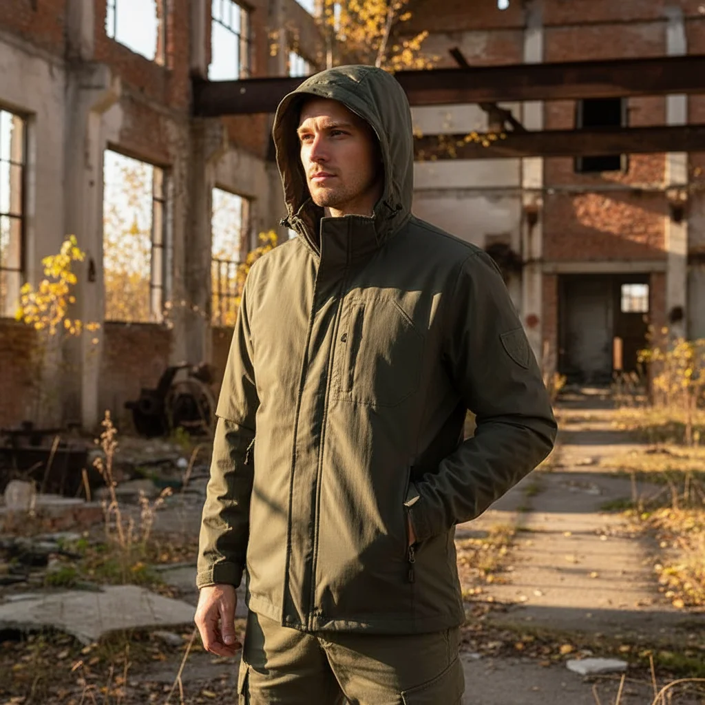 الخريف الرجال المشي لمسافات طويلة سترات مضادة للماء الرجال في الهواء الطلق سريعة الجافة الرياضة تسلق مقنعين معاطف الرجال تنفس سترة واقية جاكيتات 5XL #3