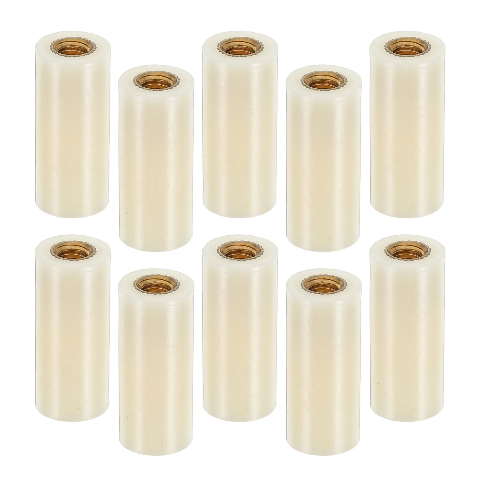 

10Pcs Billiard Cue Tips Replacement Kit 11mm Screw-on Copper Inner Ferrules for Pool Cues Quick-Install Threaded Professional