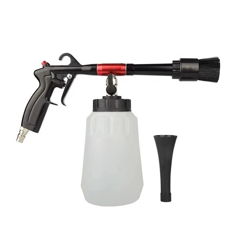PZHI-Powerful Pneumatic Car Air Duster With Brush-Interior Cleaning Tool For Automotive Detailing& Dust Removal