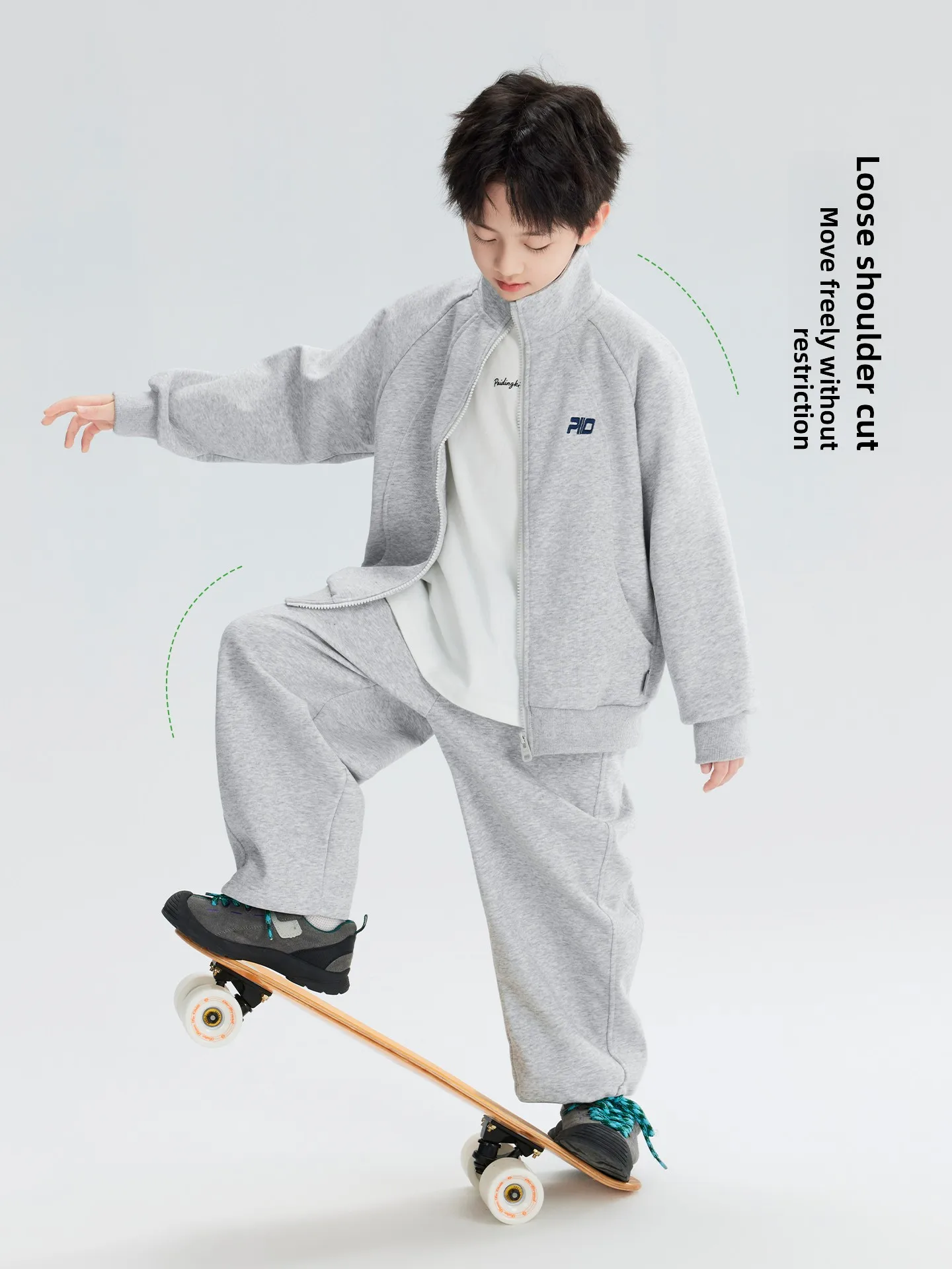 Casual Hoodie Sweatshirt Boys Set Korean Style Spring Autumn Two-Piece Jacket Pants Outfit Children Sportswear Leisure Stand ...
