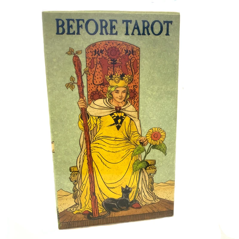 Hot! Before Tarot Cards 78 Tarot  Deck English Visions Divination Fate board games for Beginners family party women kids toys