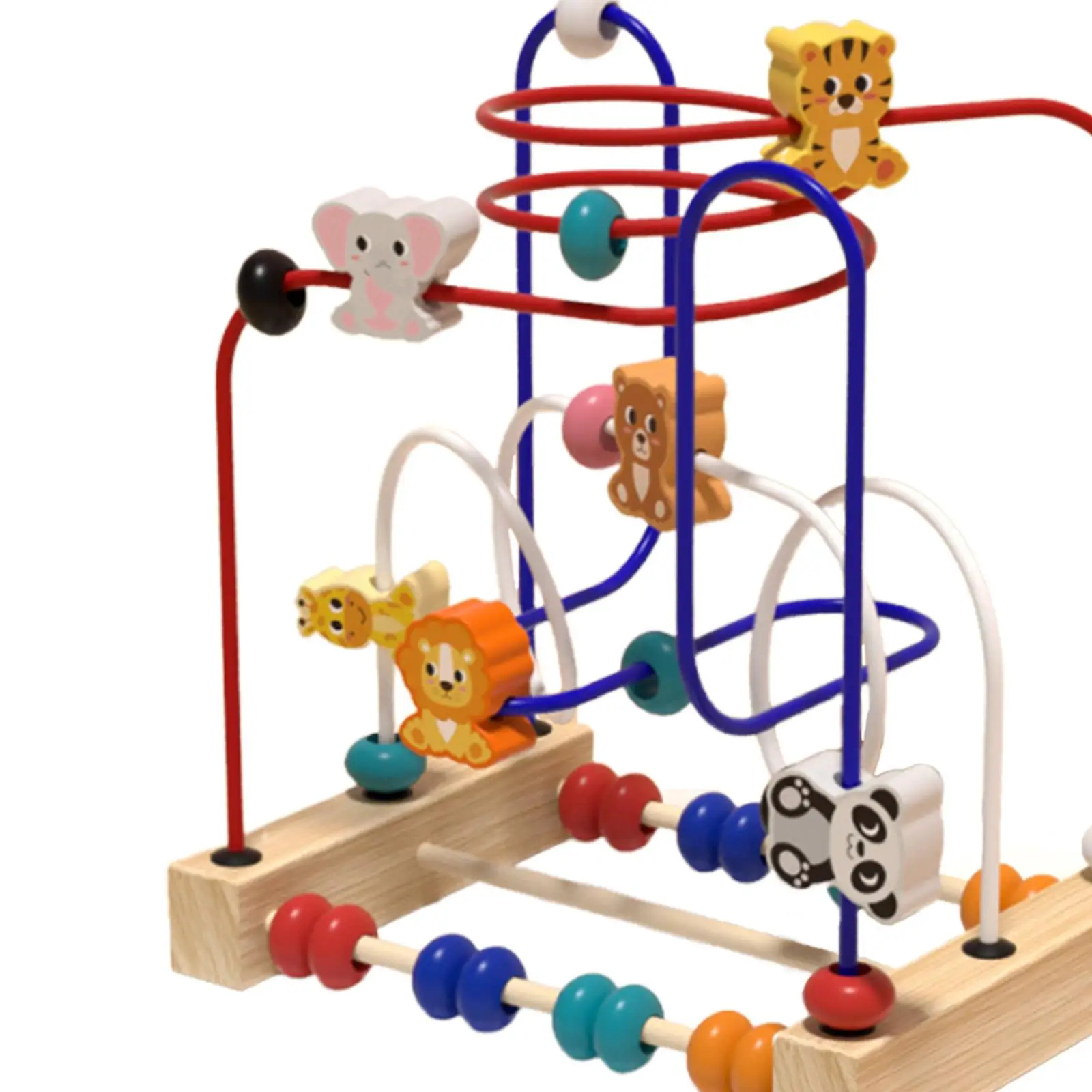 Jouet labyrinthe de perles en bois, Coordination œil-main, motricité, forme et couleur, développement de perles, comptage coloré pour garçons et filles