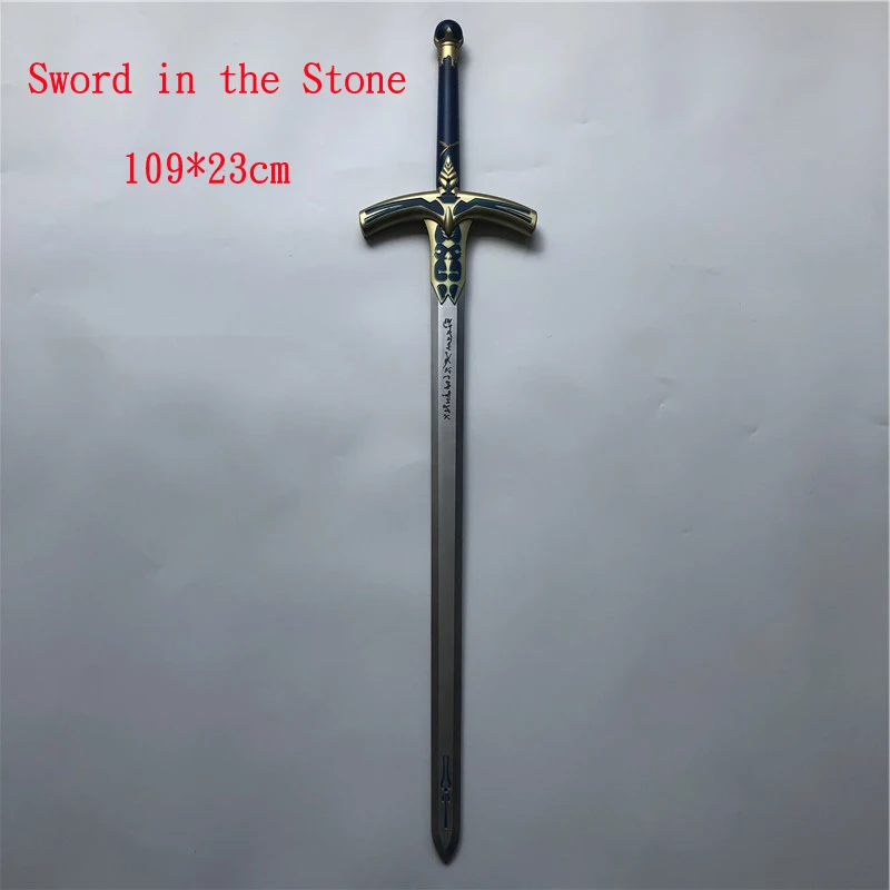  Stay Night Pu Knife Sword Weapon Prop Cosplay Saber Alter Excalibur Sword In The Stone Caliburn Weapon Toys 109cm