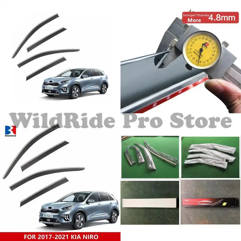 

1 set Kia Niro 2016-2021 car rain guard door visor