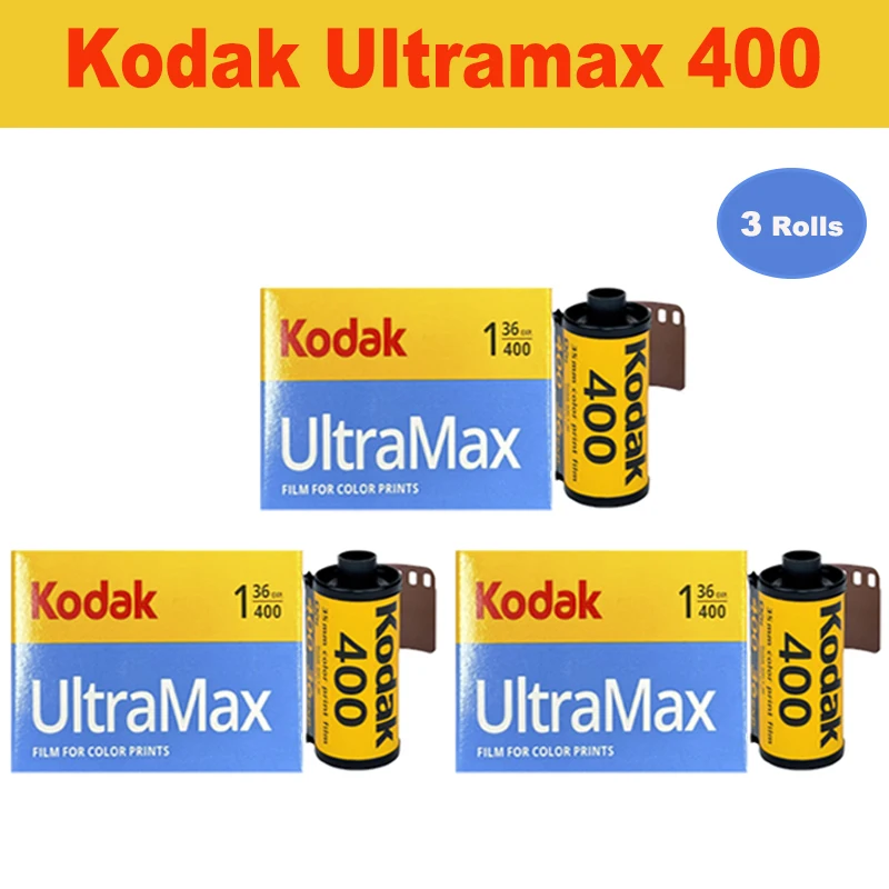 KODAK-UltraMax 400 Color Print Film 36 Exposure Per Roll, Fit for Kodak H35 H35N M35 M38 F8S F9 Film Camera