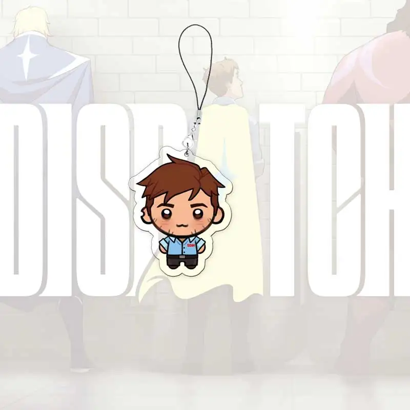 DISPATCH Z-Team الهاتف المحمول سحر الاكريليك قلادة صغيرة السترة روبرت روبرتسون غير مرئية سلسلة هواتف حلقة المشجعين الأصدقاء هدية