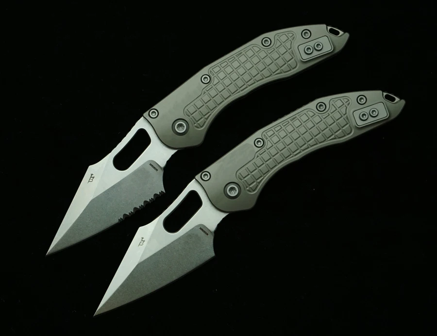 LEMIFSHE غرزة دليل RamL التيتانيوم مقبض السيراميك تحمل علامة M390MK شفرة هانت في الهواء الطلق الأسماك EDC أداة للطي سكين تخييم