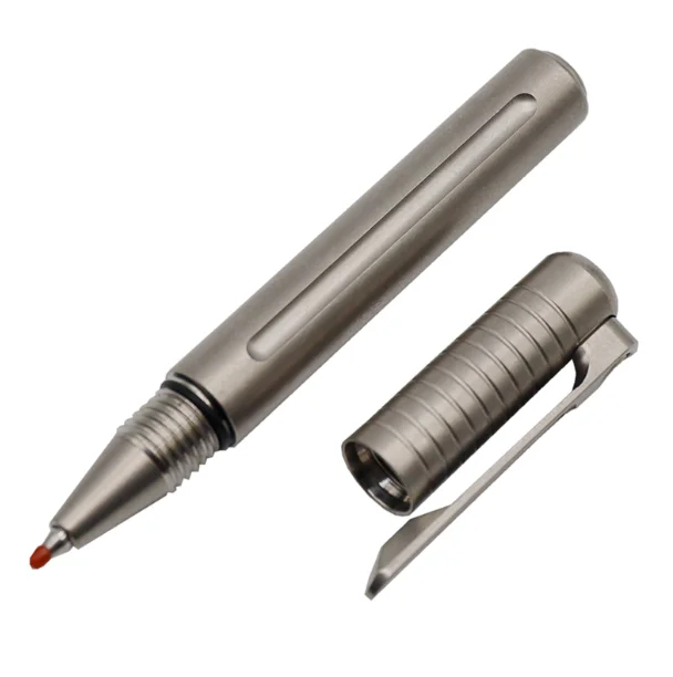 Portable Titanium Alloy Ball Point Pen Ballpoint Pocket Gel Pen Ballpoint EDC Outdoor Multi-purpose Tool Pen