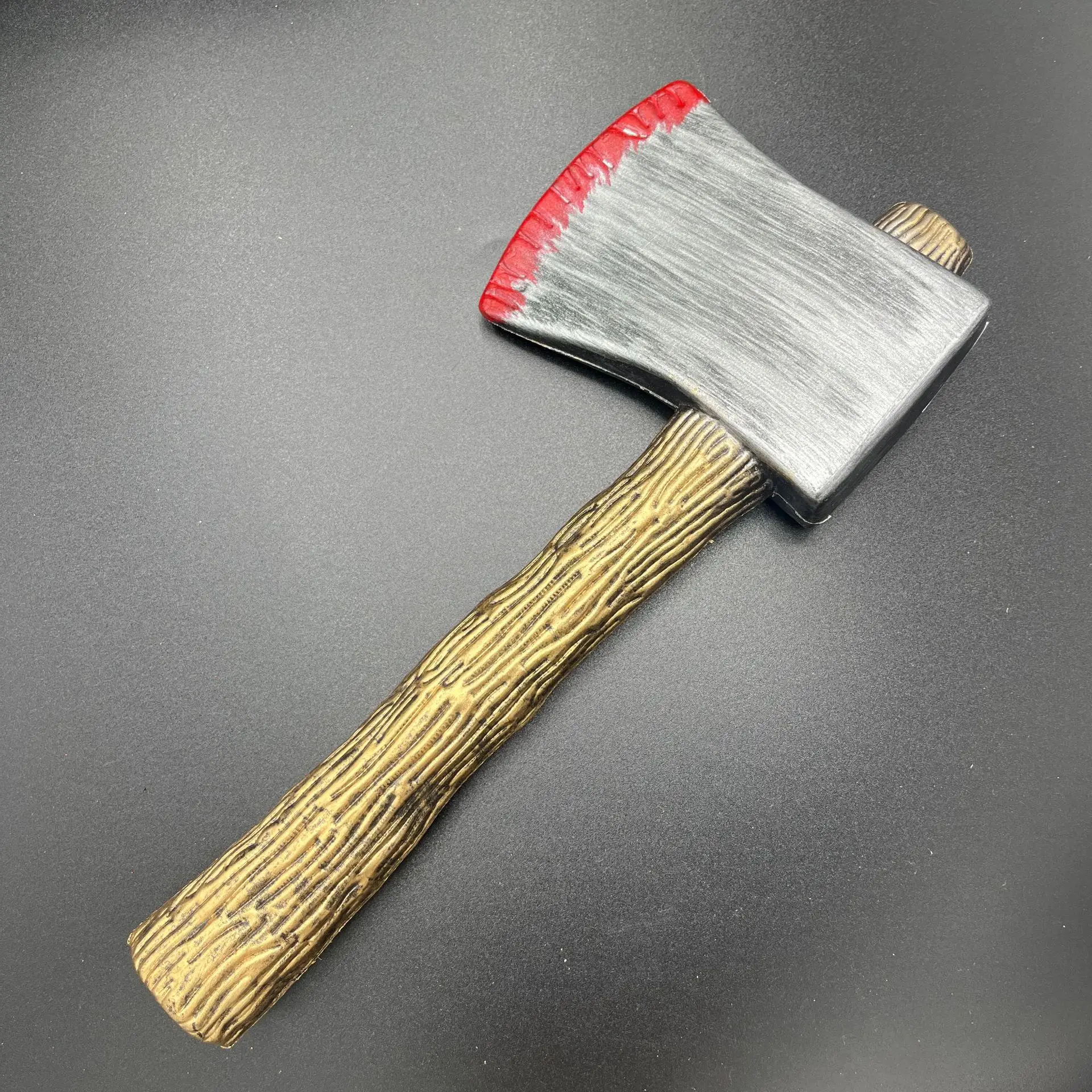 تأثيري النار الفأس المرحلة الدعامة سلاح دور اللعب كوس الفأس بولي سلاح نموذج الاطفال لعبة ألغاز التعليم هالوين منتجات الحفلات 30 سنتيمتر