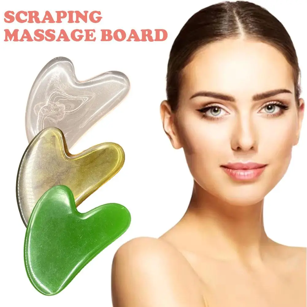 Massage Natuursteen Jade Schraper Gezicht Gua Sha Spa Nek Massager Voor Gezicht Lifting Rimpel Remover Beauty Healty Tool E3s3