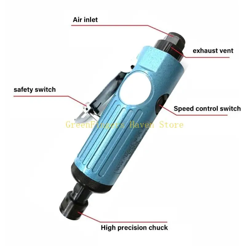 F68D Compact & Balanced Air Die Grinder Tool Woodworking Air Grinder Repair for High Speed Grinding & Polishing Application