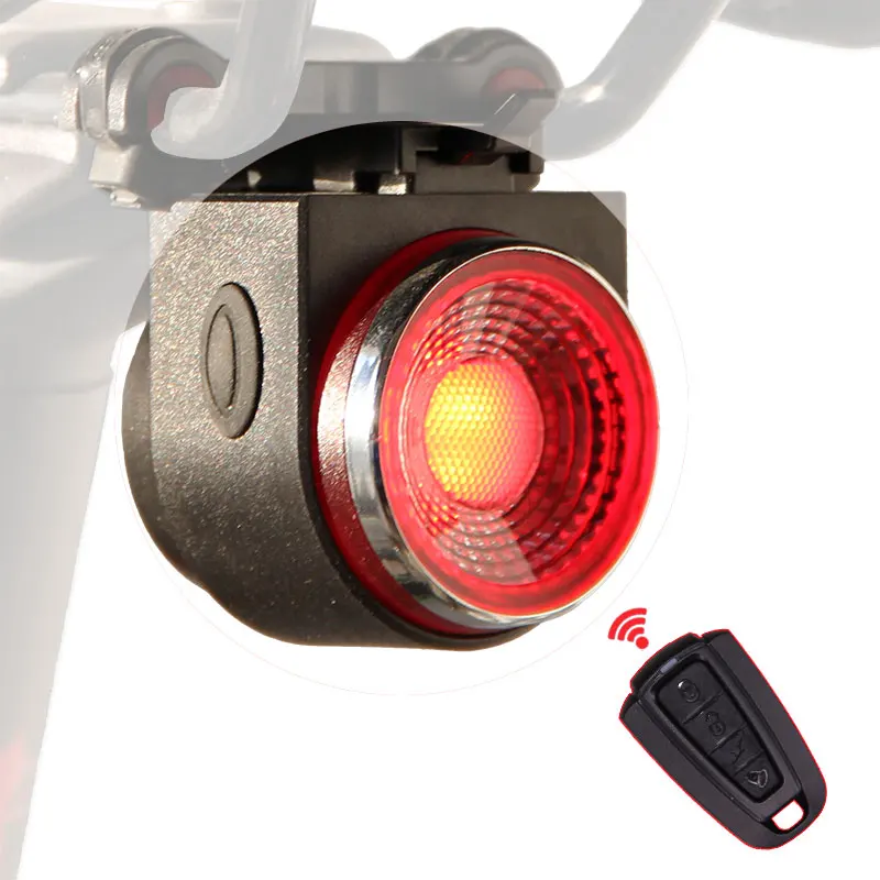 Antusi A8 Wireless Theft Alarm Remo Bike Led Portable Rechargeable Rear Light Bell Cycling Flash Taillight Lamp Bicycle Brake 