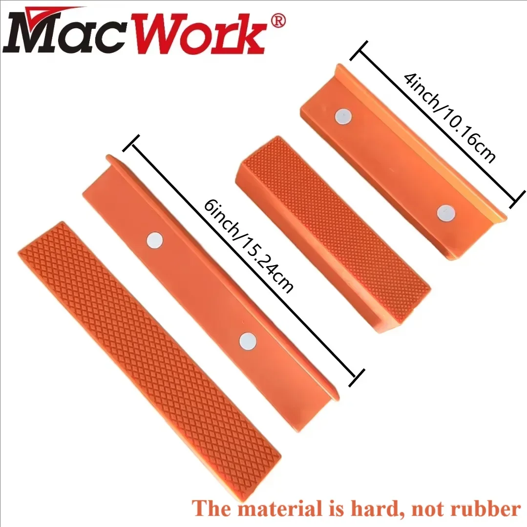 1 Set Magnetic Hard Jaw Pads 4/6 Inch For Metal Vise Bench Machine Tools Vise Hard Metal Woodworking Fixing Protection Part