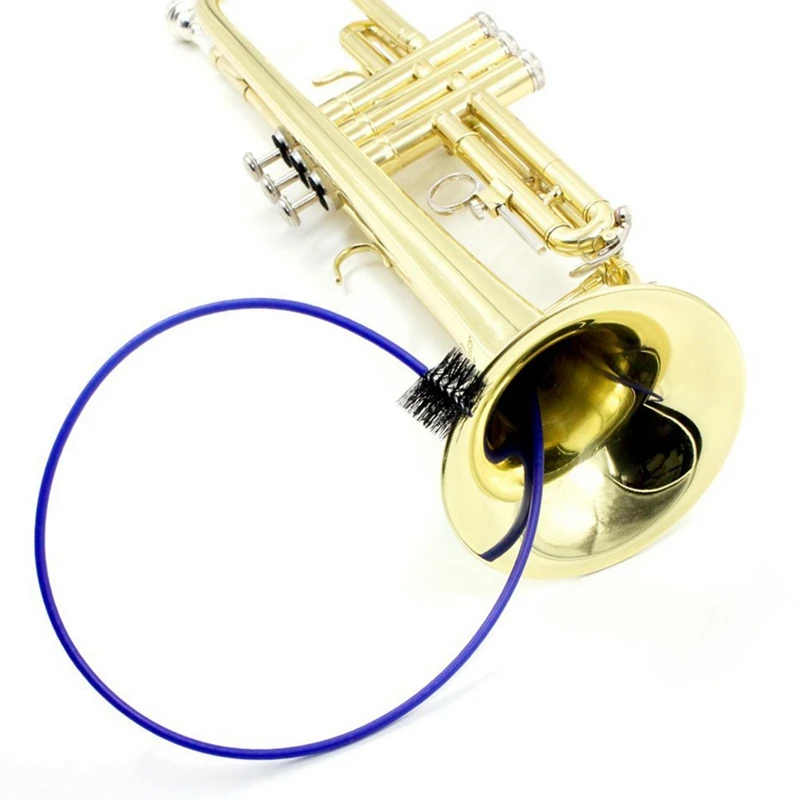 The 3-Piece Set For The Trumpet Trombone Brass Blowing Nozzle Cleaner Valve Brush Rod Musical Instrument Accessorie